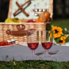 Panier en osier en osier zormy, pour 2 personnes, fleurs de couleur