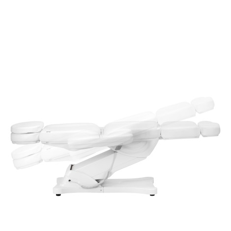 Sillon Classic Poltrona Cosmetica Elettrica 4 Motori con Culla - Bianco — vista laterale