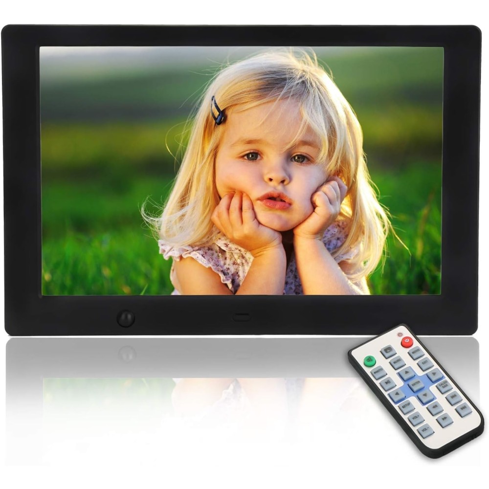 Digitalni mypin okvir, 10,1 palce, IPS, 16: 9 HD, 1280 x 800 slikovnih pik, črna