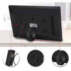 Cyfrowa ramka MYPIN, 10,1 cala, IPS, 16:9 HD, 1280 x 800 pikseli, czarna