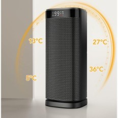 Energibesparende Idoo I-H-03, 2000W, Sort, Udstilling