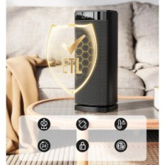 Energy-saving Idoo I-H-03, 2000W, black, exhibition