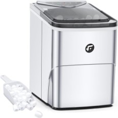 Gelo Akcarka Fooing, 2 tamanhos de cubos de gelo com uma colher, 2,2 l, usado