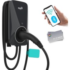 Carregador para veículos elétricos foxess ev, 7,3 kw, tipo 2, exposição