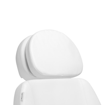 Elektrisk kosmetikstol SILLON CLASSIC med 4 motorer og vugge i hvid — nærbillede af hoved