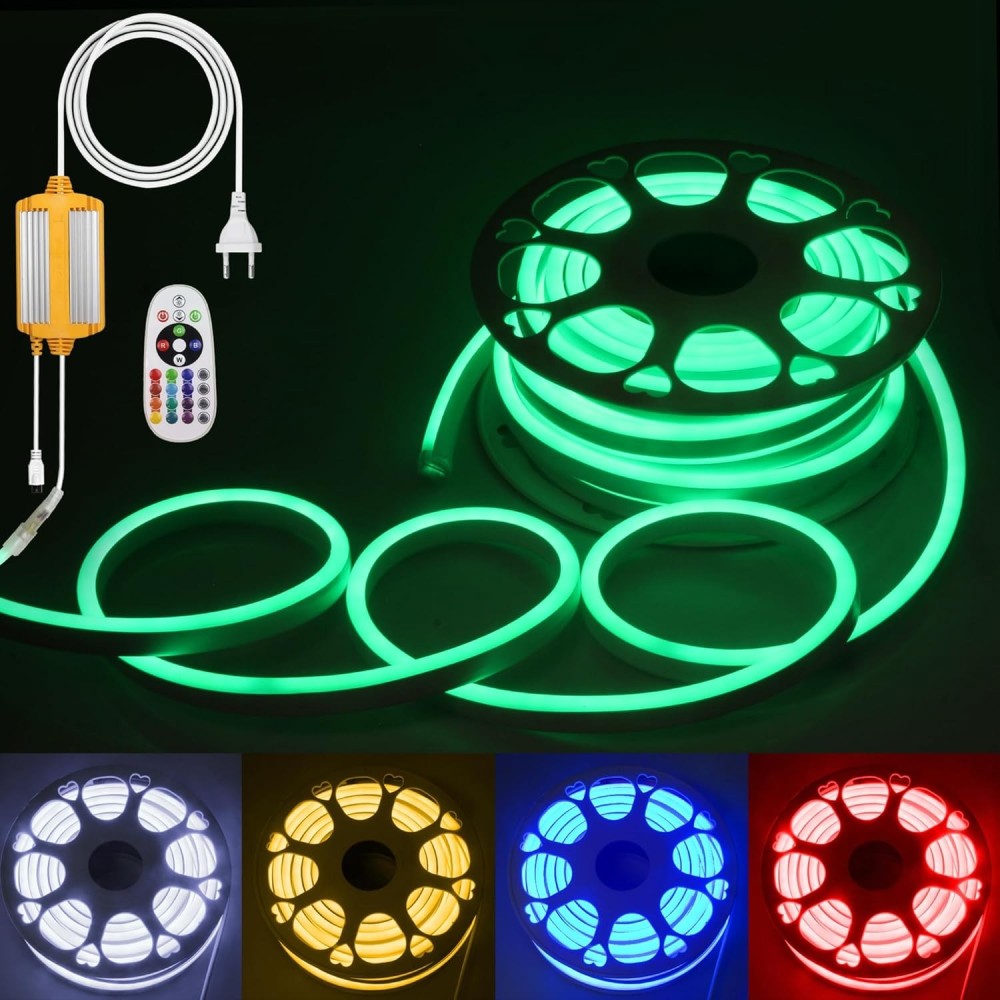 LED ALITOVA RGB 15 M, 230V, 80 DIODA / M, IP65, IR DVOJOVACÍM