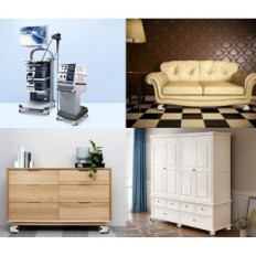 Ruedas de muebles de Weibida, hasta 1500 kg, juego de 4 piezas, altura 10-11 cm, blanco