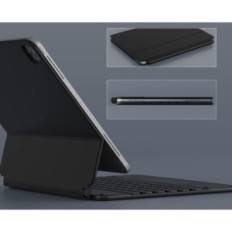 Doohoek DJC-MC12.9 Etui med tastatur og stabler for iPad Pro, Svart