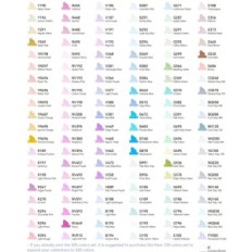 Flamers de Ohuhu Y30-80402-11, un ensemble de 120 couleurs, sur la base de l'alcool