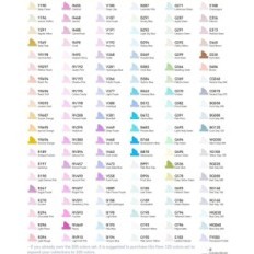 Flamers of ohuhu y30-80402-11, ένα σύνολο 120 χρωμάτων, με βάση το αλκοόλ