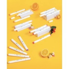 Flamers of ohuhu y30-80402-11, ένα σύνολο 120 χρωμάτων, με βάση το αλκοόλ