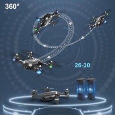 DRON WIPKVIEY TY-T26 with 1080p, FPV with 2 batteries, 26-30 minutes