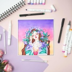 Flambri di Ohuhu, 320 colori, punte doppie alcoliche