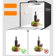 DUCLUS DU5050 PLAATSEL BOX, 50 x 50 x 50 cm, met 216 LED en 6 Achtergronden