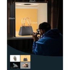 Duclus du5050 Εικόνες κουτί, 50 x 50 x 50 cm, με 216 LED και 6 υπόβαθρα