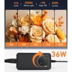 Duclus DU5050 Pictures Box, 50 x 50 x 50 cm, med 216 LED og 6 baggrunde