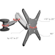 Wandhalter für Schwaiger TV, 23-55 '', bis zu 30 kg, 400x400, schwarz, lwhd 5530