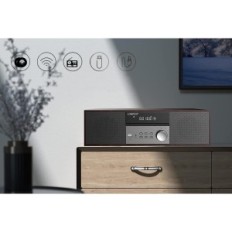 Kompaktní Lonpoo Hi-Fi mikro, s CD přehrávačem, Bluetooth, FM, 40 W