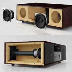 Lonpoo compacto Hi-Fi micro, com CD player, Bluetooth, FM, 40 W