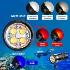 Turbo SX submarine, 11000 lumens on 100m, for diving, used