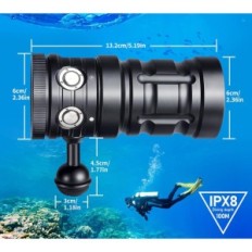 Turbo SX submarine, 11000 lumens on 100m, for diving, used