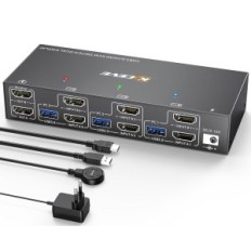 Switch KVM YOUTINGHDAV KC-KVM302AS, 2 MONITORI, 12V, 4K 60 Hz