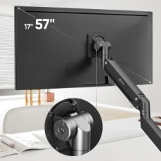 Työpöydän kahva Onkron G130, 17-57 tuumaa, 75x75-200x200