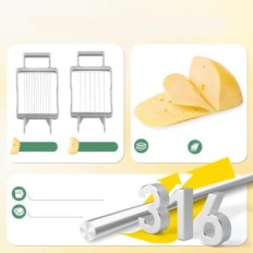 Huanyu Cheese Slicer gemaakt van roestvrijstalen professionele kaas en koude snijder