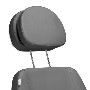 Fauteuil cosmétique électrique SILLON CLASSIC 4 moteurs avec repose-nuque gris — gros plan tête
