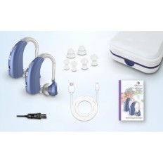 Delmicure 1303D Aparelho Auditivo com Redução de Ruído Azul