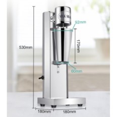 Směšovač pro mléčné koktejly Yjingrui 280 W, 850 ml šálek, výstava