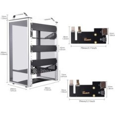 Geekpi DP-0022 8U Deskpi T1-serverbehuizing, computerbehuizing