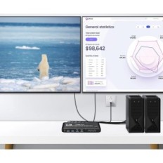 HDIWOUSP KVM SWITCH, 4K ULTRA HD, 2 Monitoria, HDMI 2.0, 120V