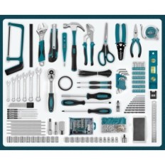 Sundpey Toolkit koji se sastoji od 379 elemenata u kovčegu s ladicom