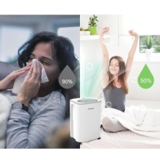 Air Dehumidifier KPUY 12 L, Humidity Display, Timer 24, White