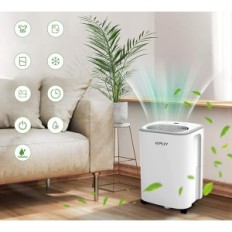 Air Dehoumidifier KPUY 12 L, Vlhkost zobrazení, Časovač 24, bílá