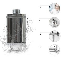 Duschfilter 10 x 5 x 12,7 cm Chromwasserfilter Sanquell für Badezimmerdusche