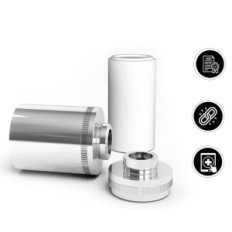 Duschfilter 10 x 5 x 12,7 cm Chromwasserfilter Sanquell für Badezimmerdusche