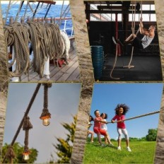 Juto Rope AEGY 30 mm 15 meter Stærkt reb til dekoration og industrielle applikationer