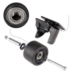 Rolls com freio em b d weibida 4 x 100 mm, capacidade de carga 3000 kg, 4 peças