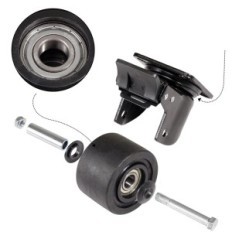 Rolls with brake in B D Weibida 4 x 100 mm, load capacity 3000 kg, 4 pieces