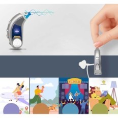 Delmicure 702D 4 hearing aid modes Advanced device to improve hearing with noise reduction