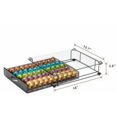 Capsule Holder Rice Rat, 50 kapsler, Sort