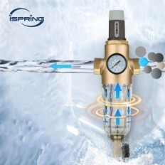 Zadní oplachovací filtr ISPRING s reduktorem tlaku, 50 mikronů