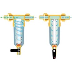 Achterspoeltilter ispring met drukreductiemiddel, 50 micron