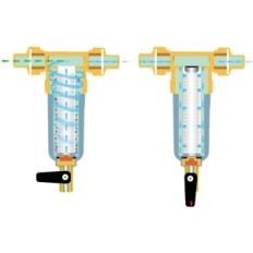 Achterspoeltilter ispring met drukreductiemiddel, 50 micron