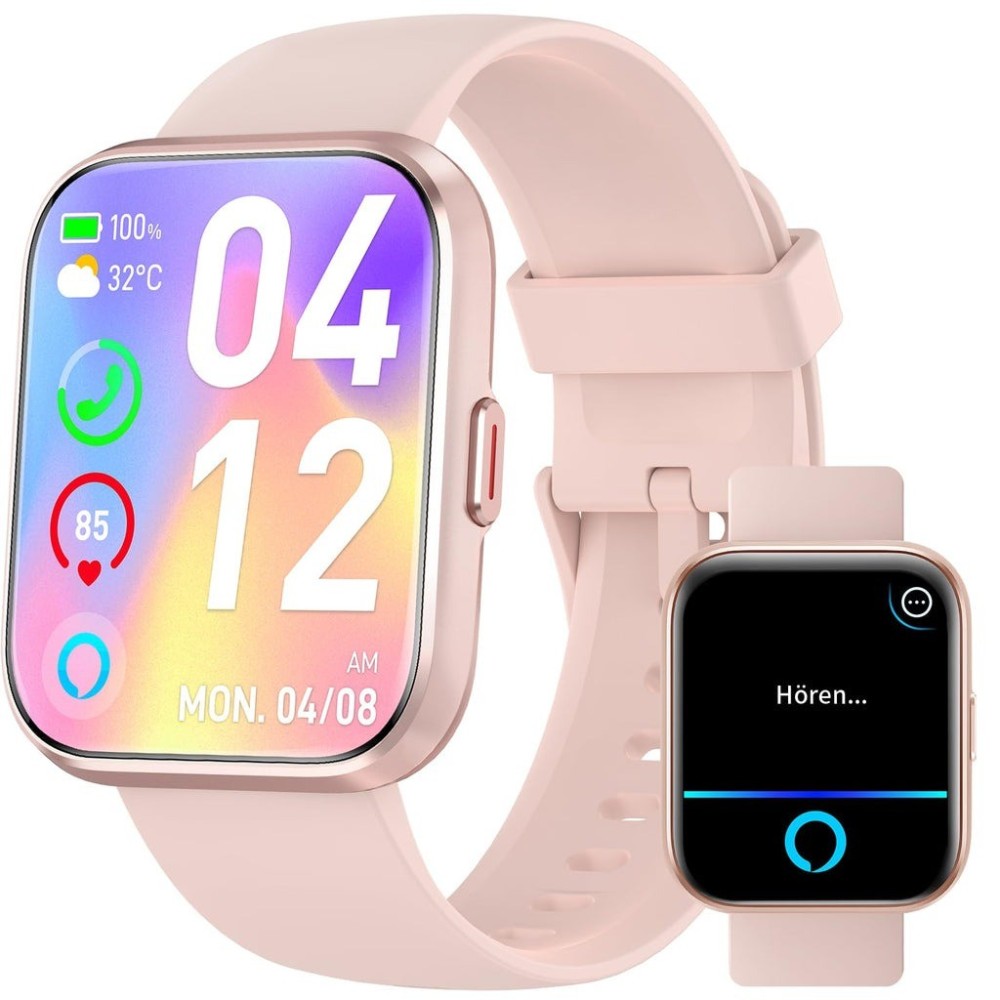 SmartWatch Ftpolo ID208Plus, 1,8 '' IP68-skärm, över 110 lägen, rosa