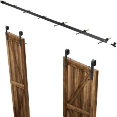 Sliding door system 274 cm, Door width 61 cm, Black color