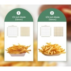 Slicer électrique pour les pommes de terre Huanyu WL-WDN-PC01, 2 lames, vert