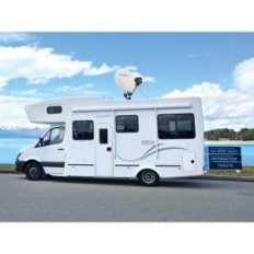 Digitalt satellitsystem för camping Schwaiger, 10 m, 35 x 38 cm, används